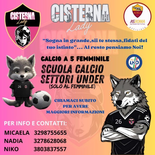 Cisterna-lady scuola rosa
