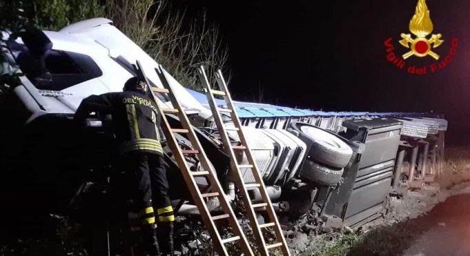 camion fuori strada Frosinone