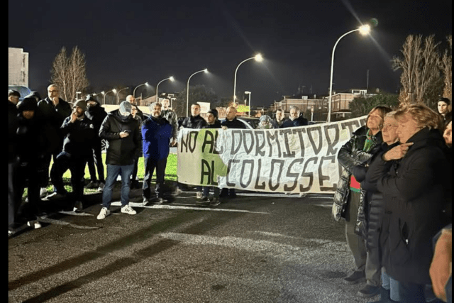 colosseo protesta