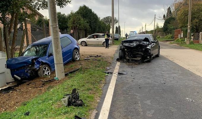 incidente aprilia via riseva nuova