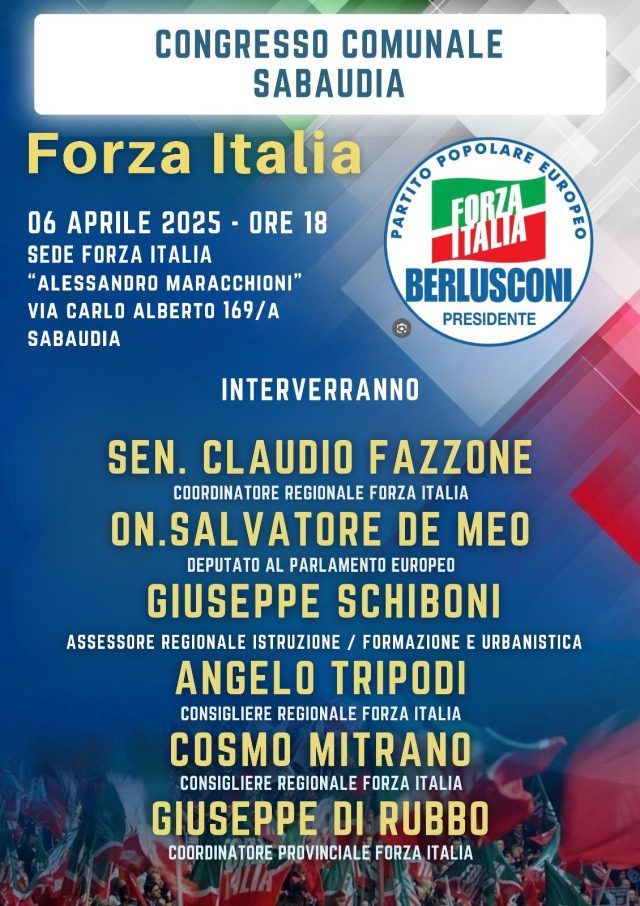 Sabaudia-congresso forza italia