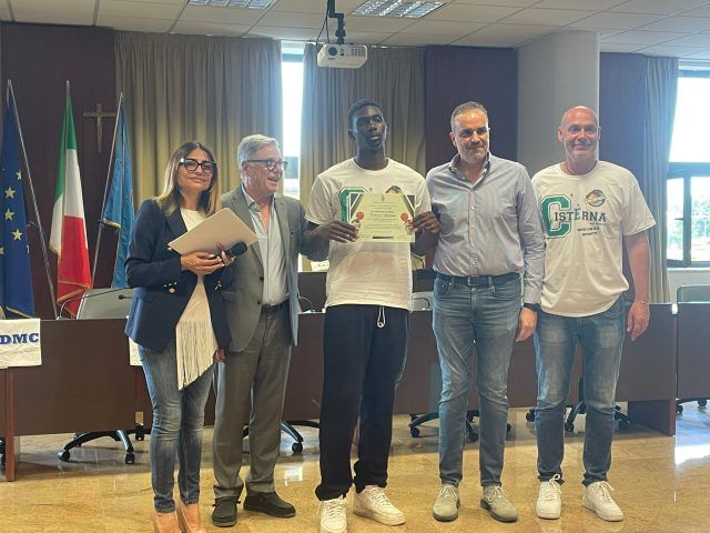 Cisterna-premiazione Fortitudo basket
