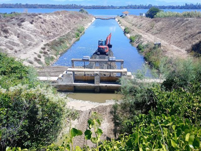 Parco-lavori foce Capr. Fogliano