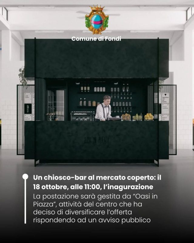 Fondi-bar mercato coperto