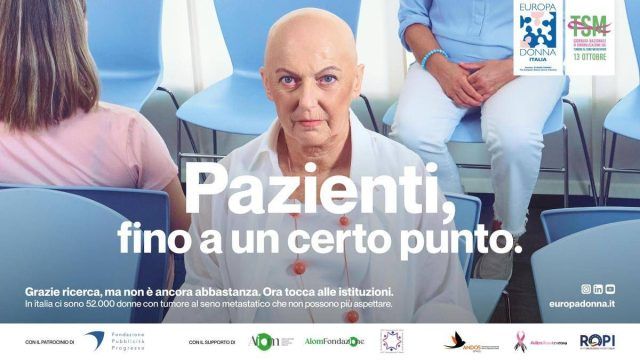 Tumori, Europa donna: ‘”Accesso tempestivo ed equo a nuove cure cancro seno metastatico”