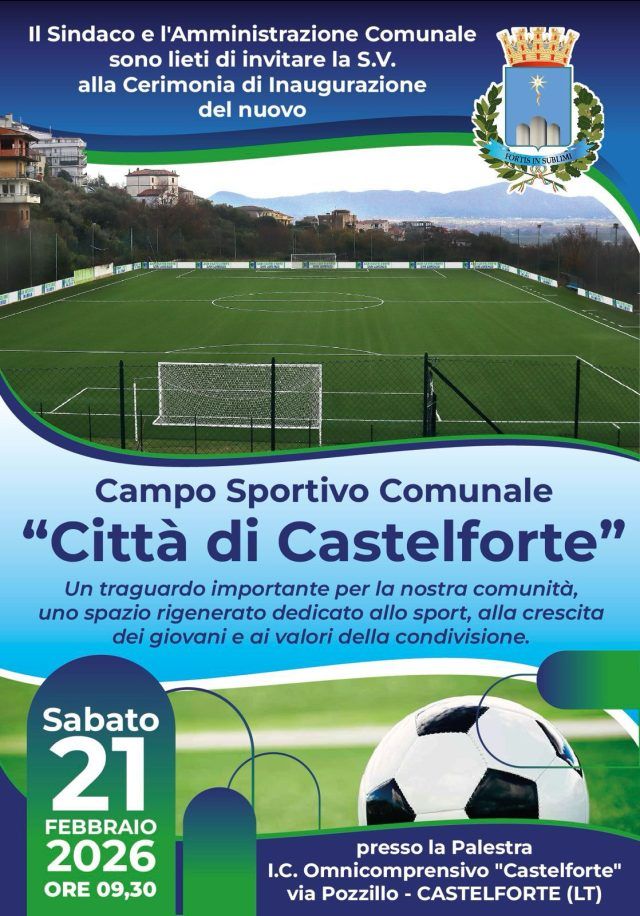 Castelforte-campo sportivo inaug
