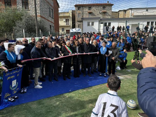 Castelforte-inaugurazione campo sportivo