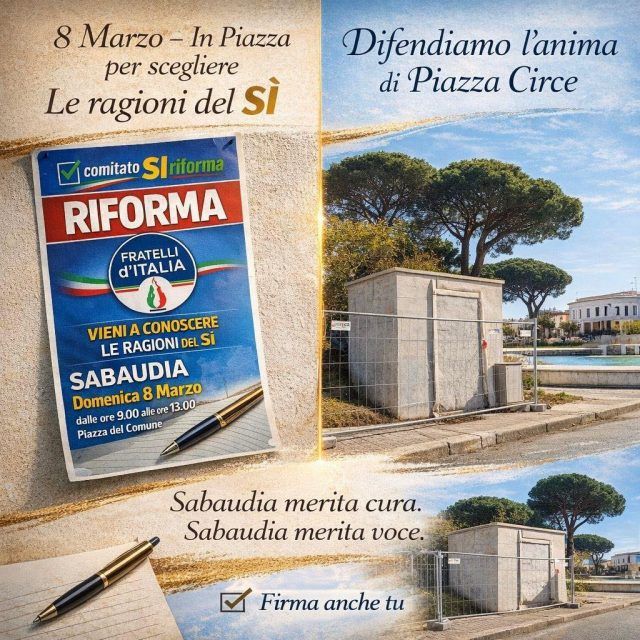 Sabaudia-Fratelli d'Italia referendum
