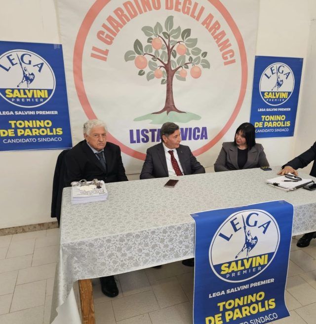 di manno de parolis miele a Fondi presentazione candidato a sindaco (9 aprile 2026)