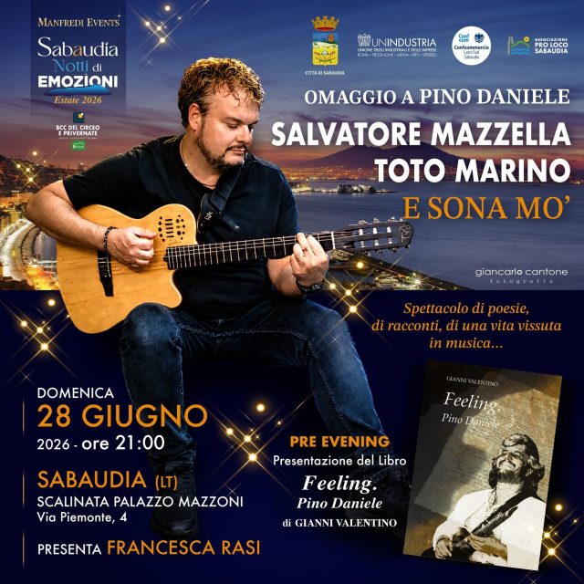 Sabaudia-Pino Daniele omaggio