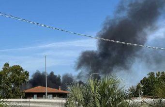 A Fuoco il rimorchio di un camion : Pontina bloccata all’altezza di Borgo Isonzo, disagi per il traffico