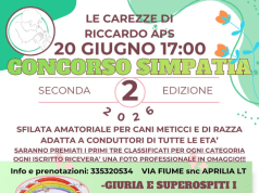 Aprilia- Torna il “Concorso simpatia”: sfilata canina, premi e adozioni il 20 giugno