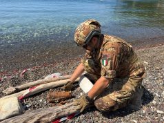 Rimossa una granata risalente alla Seconda Guerra Mondiale su una spiaggia dell’Isola d’Elba