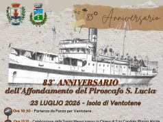 Ponza e Ventotene ricordano l’affondamento del Santa Lucia nel 1943