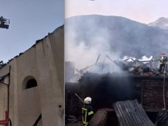 Vasto incendio nella notte a Fraviano di Vermiglio, 200 vigili del fuoco in azione. Coinvolte anche una chiesa e alcune abitazioni