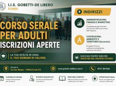 Fondi, al Gobetti-De Libero aperte le iscrizioni al corso serale per adulti