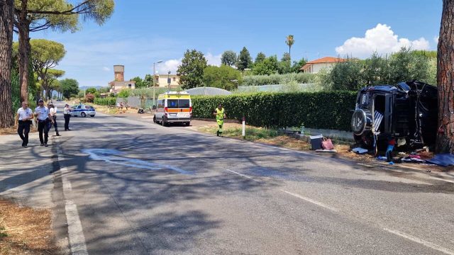 incidente stradale Cisterna 13 luglio